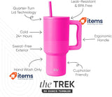 Simple Modern 30 oz Trek Tumbler with Handle and Straw Pink