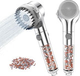 Zivacate High Pressure Hand Shower with Hard Water Filter Silver