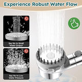 Zivacate High Pressure Hand Shower with Hard Water Filter Silver