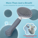 Zivacate Shedding Tool for Short & Long Haired Dogs Cats Rabbits Brush - Grey