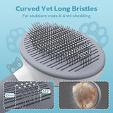 Zivacate Shedding Tool for Short & Long Haired Dogs Cats Rabbits Brush - Grey