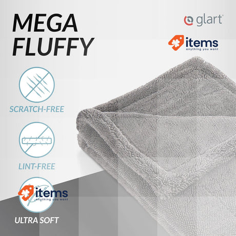 Glart Twist Car Drying Cloth X- Premium 60x40cm Microfiber Towel Anthracite