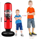 FOYOCER Punching Bag with Boxing Gloves 160cm Ninja Boxing Bag for Kids 3-12