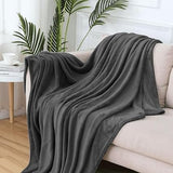 Komfortec Fleece Blanket, Throw for Sofa, Couch 150x200 cm Dark Grey