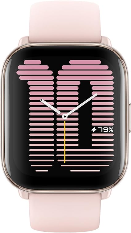 Amazfit Active 42mm Smart Watch with AI Fitness Exercise Coach Petal Pink