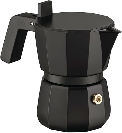 Alessi Moka DC06/1 B Design Espresso Maker Cast Aluminium Handle and Knob PA