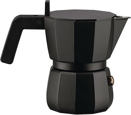 Alessi Moka DC06/1 B Design Espresso Maker Cast Aluminium Handle and Knob PA