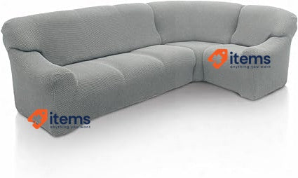 SOFASKINS Super Elastic Corner Sofa Cover Lightgrey 340-540 cm
