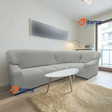 SOFASKINS Super Elastic Corner Sofa Cover Lightgrey 340-540 cm