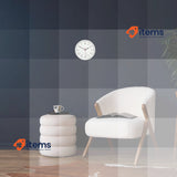 TFA Dostmann Analog Radio Wall Clock,, White, 24.5W x 24.5H centimetres
