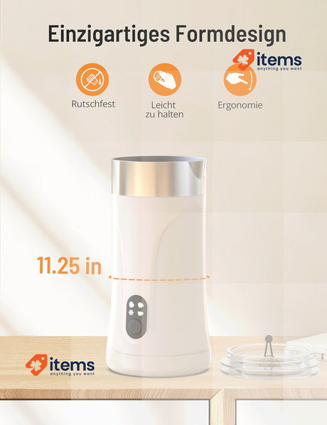 KLEAH Electric Milk Frother 4-in-1, Electric Milk Frother for Hot and Cold