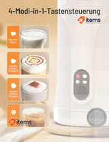KLEAH Electric Milk Frother 4-in-1, Electric Milk Frother for Hot and Cold