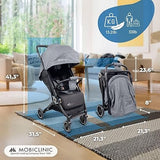 Mobiclinic® Kids, Pushchair/Cabin Stroller, Ultracompact Grey