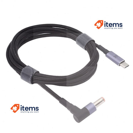 xiwai 1.8m/5.9ft Type C PD Charging Cord USB-C Male Input to DC 5.5x2.5mm 20V