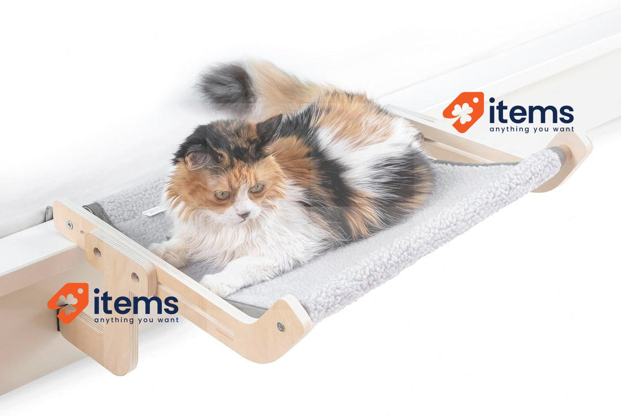 InnovaGoods® Hanging Cat Hammock Cat Bed Scratch-Resistant Window Cat Hammock