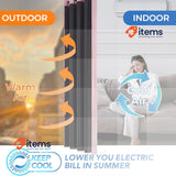 MRTREES Double Blackout Curtains 140 x 240cm 100% Anti-UV Pack of 2 Pink 240 cm