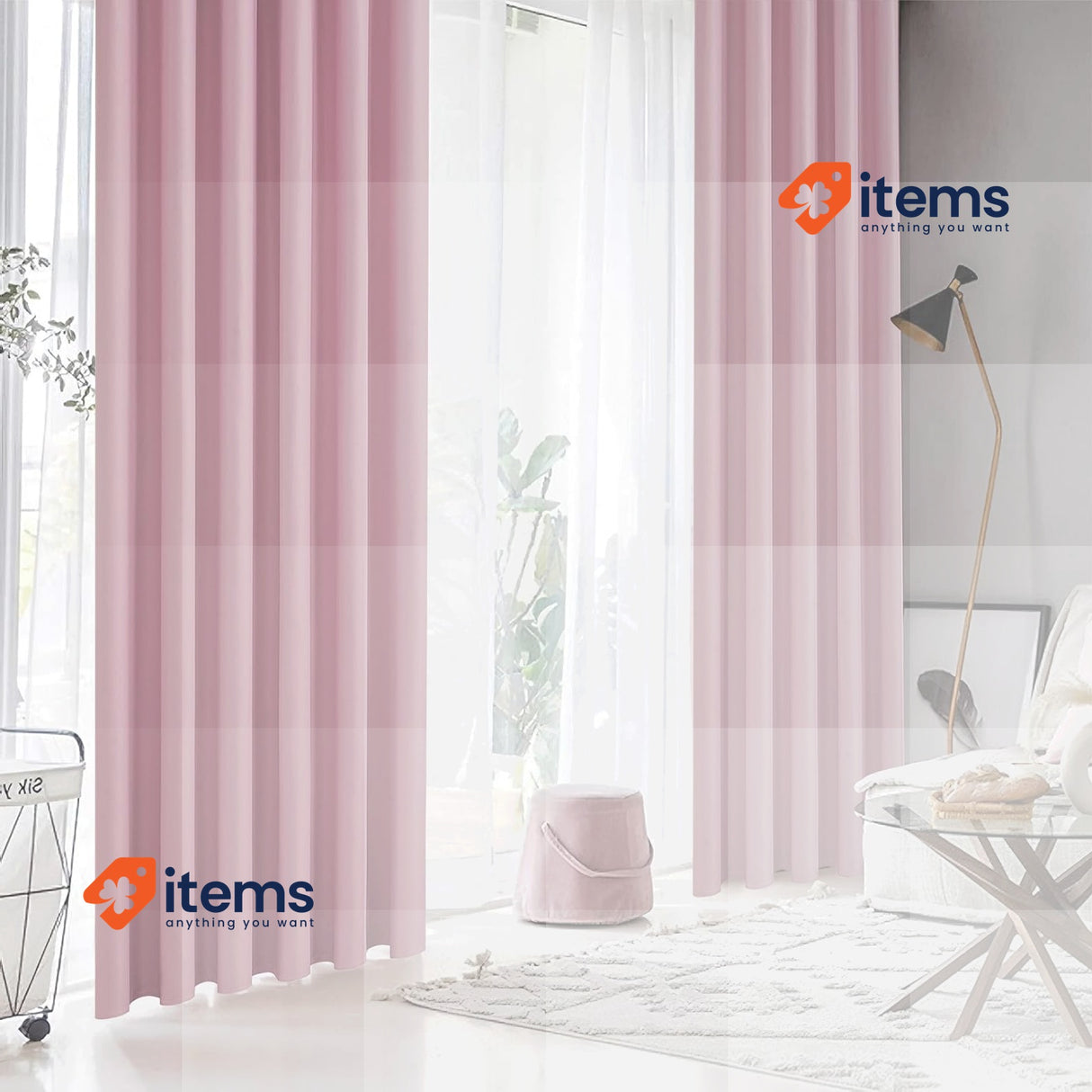 MRTREES Double Blackout Curtains 140 x 240cm 100% Anti-UV Pack of 2 Pink 240 cm