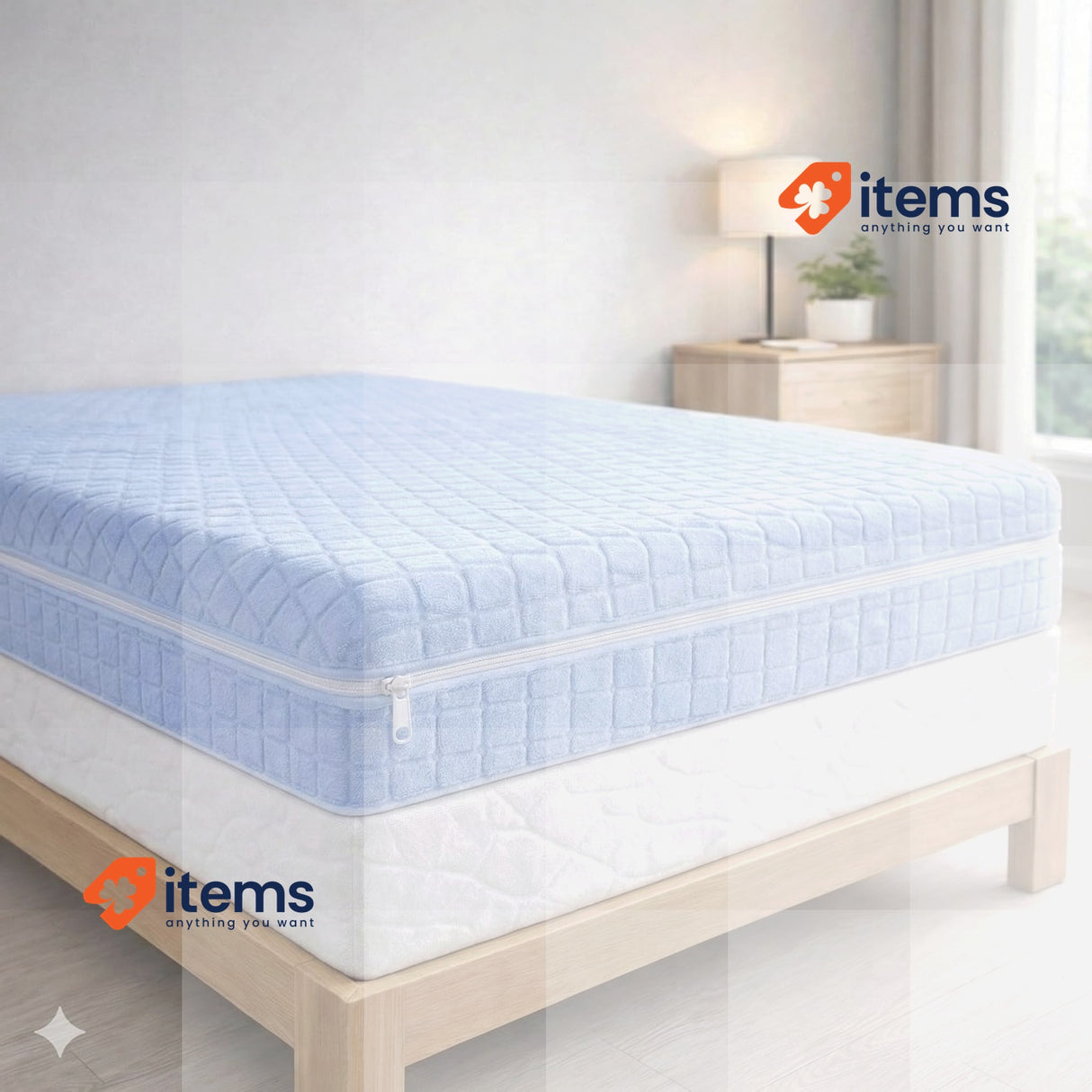 Degrees Home Teide 160 cm Anti Dust Mite Mattress Cover with Zip for 160cm Bed