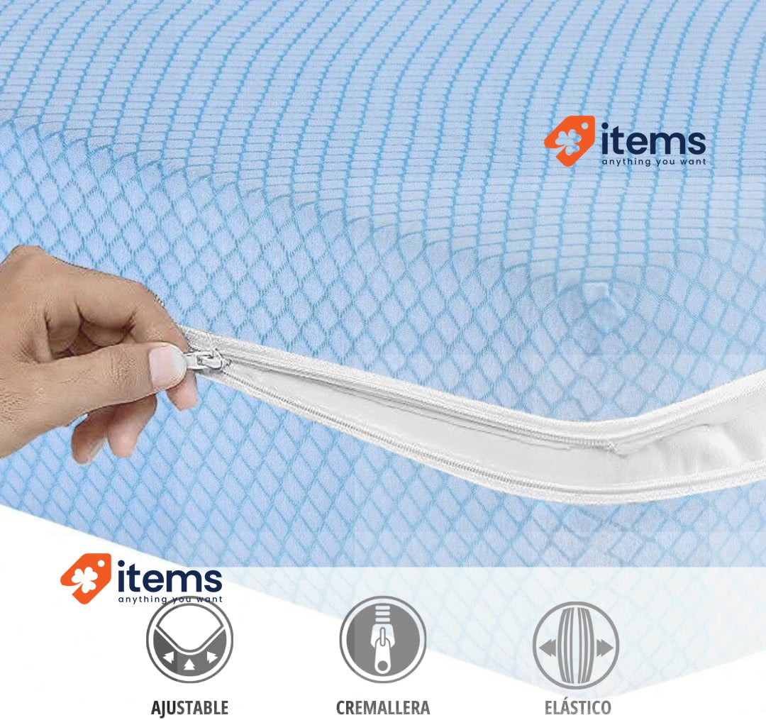 Degrees Home Teide 160 cm Anti Dust Mite Mattress Cover with Zip for 160cm Bed