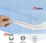 Degrees Home Teide 160 cm Anti Dust Mite Mattress Cover with Zip for 160cm Bed