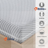 Degrees Home Teide Mattress Protector Cover 90 cm Washable with Zipper Grey