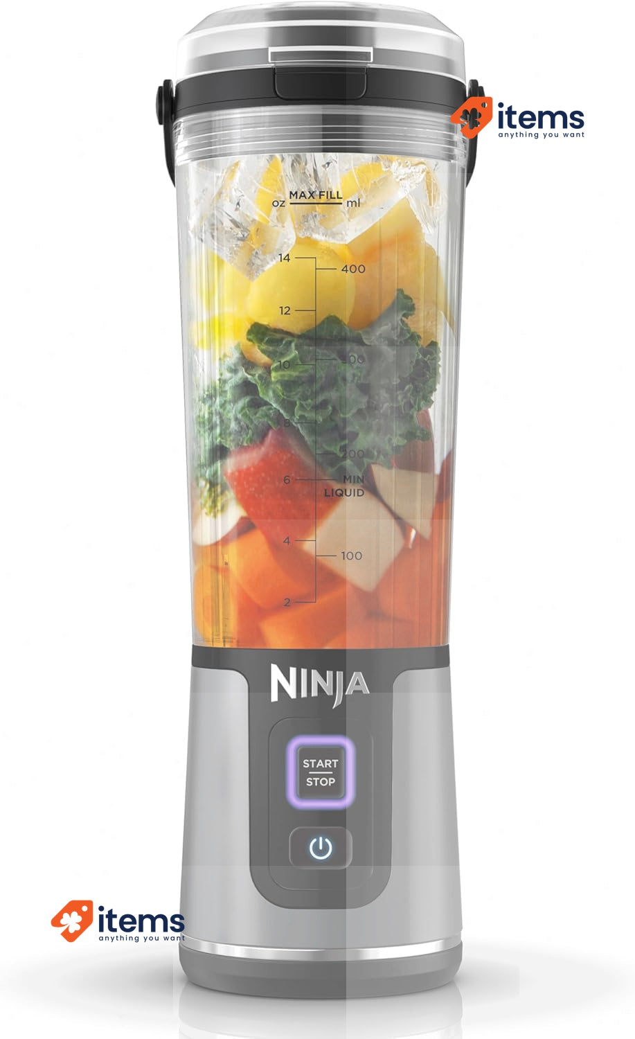 Ninja Blast portable Mixer / Blender / Smoothie Make, 530ml Mug, Black