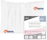 Twillie Set of 2 Waterproof Pillow Protectors 30 x 60 cm Ultra Soft Zip Closure
