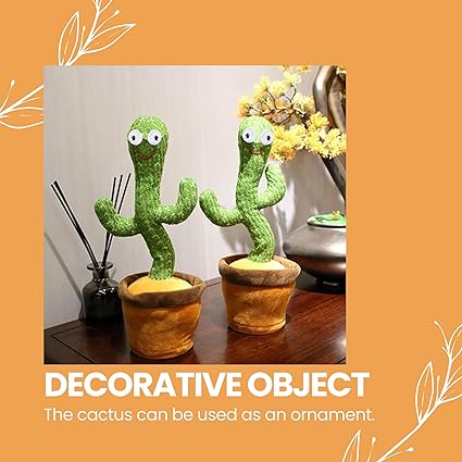 MAGIC SELECT Cactus Toy Dancing Cactus with Electronic Movement