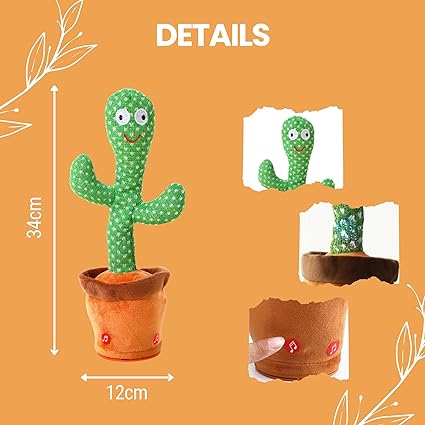 MAGIC SELECT Cactus Toy Dancing Cactus with Electronic Movement