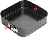 Florina Cake Tin 22 x 22 cm | Backfrom MERINGO with Clip | Non-Stick Coating