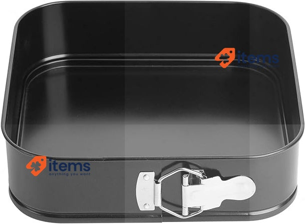 Florina Cake Tin 22 x 22 cm | Backfrom MERINGO with Clip | Non-Stick Coating