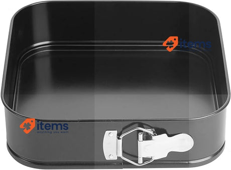 Florina Cake Tin 22 x 22 cm | Backfrom MERINGO with Clip | Non-Stick Coating