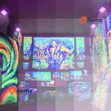 GKT 100W LED Blacklight Lamp Blacklight Flood Light with Switch and Plug Purple