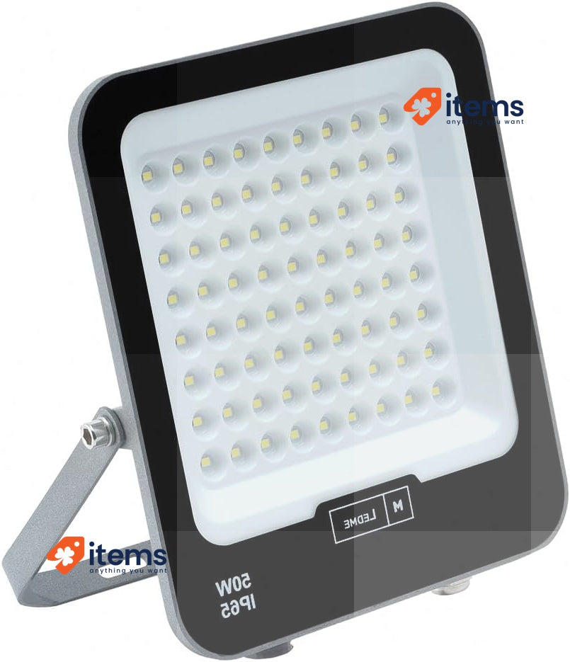 M Ledme - Napoli Plus 50W LED Floodlight, 6000 lumens, IP65 Dimmable 6000k Park