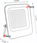 M Ledme - Napoli Plus 50W LED Floodlight, 6000 lumens, IP65 Dimmable 6000k Park
