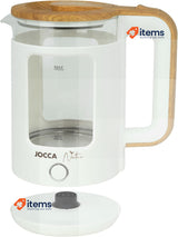 Jocca Electric Glass Kettle 1.8 Litre | 360° Rotating Base Automatic Shut-Off