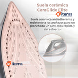 Tower T22013 CeraGlide Steam Iron, Ceramic Plate, 3100 W, Rose Gold and Black