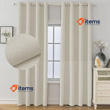 Ystyle Blackout Curtains, Set of 2 Thermal Curtain w/Eyelets, 140x240 cm, Beige