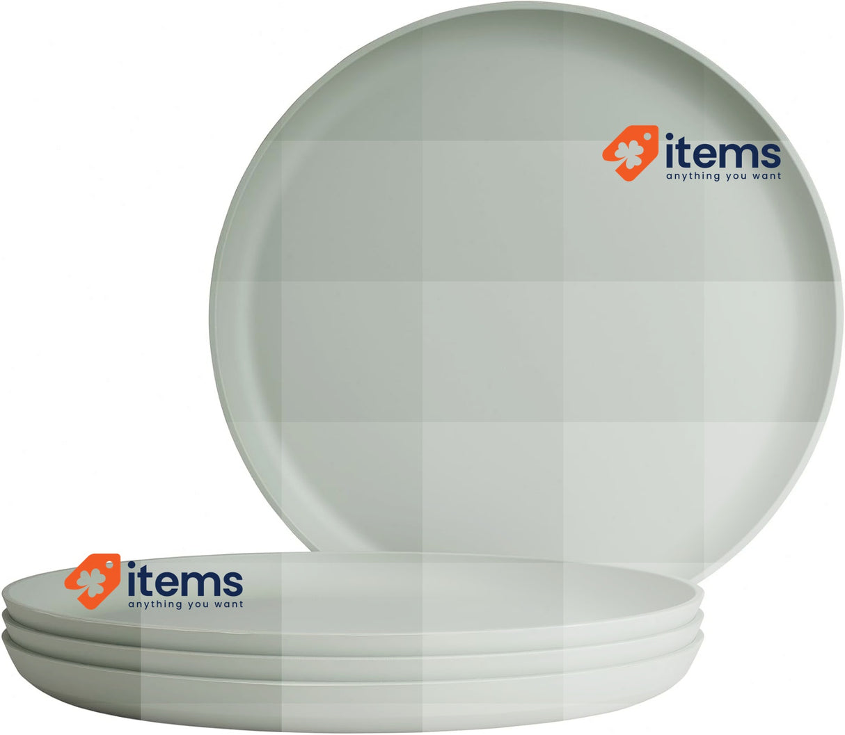 Mepal Dinner plate 4 pieces Silueta, Dishwasher & microwave resistant, 26 cm