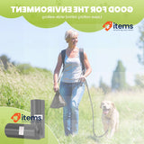 Diboniur 600 Pieces Dog Poop Bags, Black Dog Poop Bags, Sturdy 23x30cm Waste