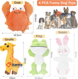 Glaublieb Dog Toys Squeaky Cute Soft Plush Toy for Small and Medium Dogs 12 kg