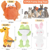 Glaublieb Dog Toys Squeaky Cute Soft Plush Toy for Small and Medium Dogs 12 kg
