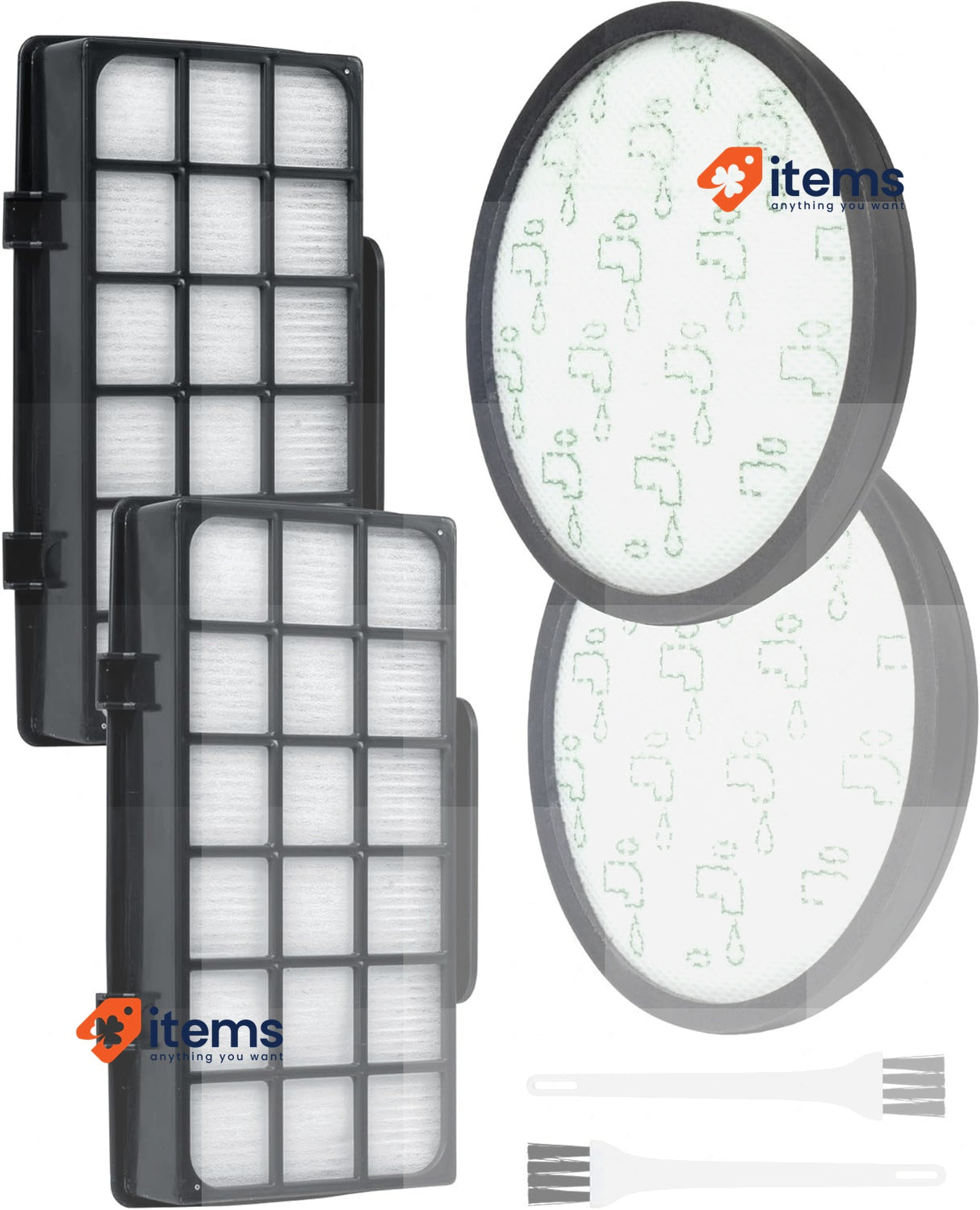 SOSALUK Pack of 2 Filters for Rowenta X-Trem Power Cyclonic, RO69xx RO72xx