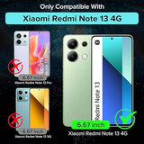 Xiaomi Redmi Note 13 4G Tempered Glass Replacement And Phone Case Shockproof