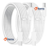Jeenek 2M USB C to USB C Cable [MFi Certified] 2 Pack iPhone 15 Fast Charge 60W