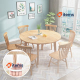 IBEQUEM Clear Round Fitted Vinyl Tablecloth with Elastic Edge Clear 60 Pcs Heavy