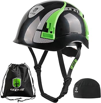 GREENDEVIL X-Armor ABS Safety Helmet for Adults EN 397 Green/Black