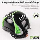 GREENDEVIL X-Armor ABS Safety Helmet for Adults EN 397 Green/Black