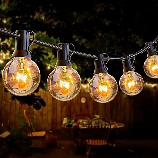 ROVLAK Luminous chain Exterior 15M, Exterior lights Garden Waterproof