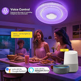 OTREN LED ceiling lamp Bluetooth Speaker: 36W RGB Ceiling Lamp Di
mmable